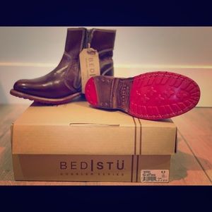 BED|STU New Eiffel Teak Driftwood Boots  Size 6